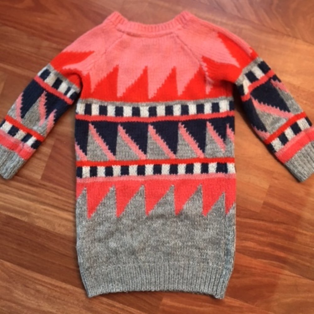 GAP Geometric Print Children's Sweater Dress - Picture 4 of 4